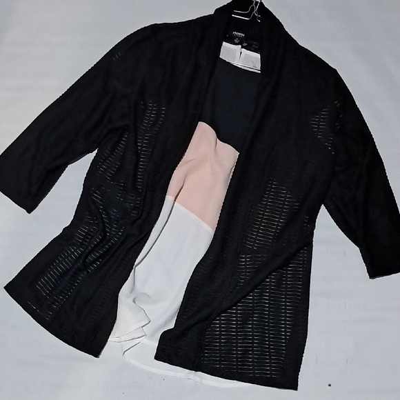 Premise Black Open-Front Cardigan BIN 5665 - Picture 1 of 10